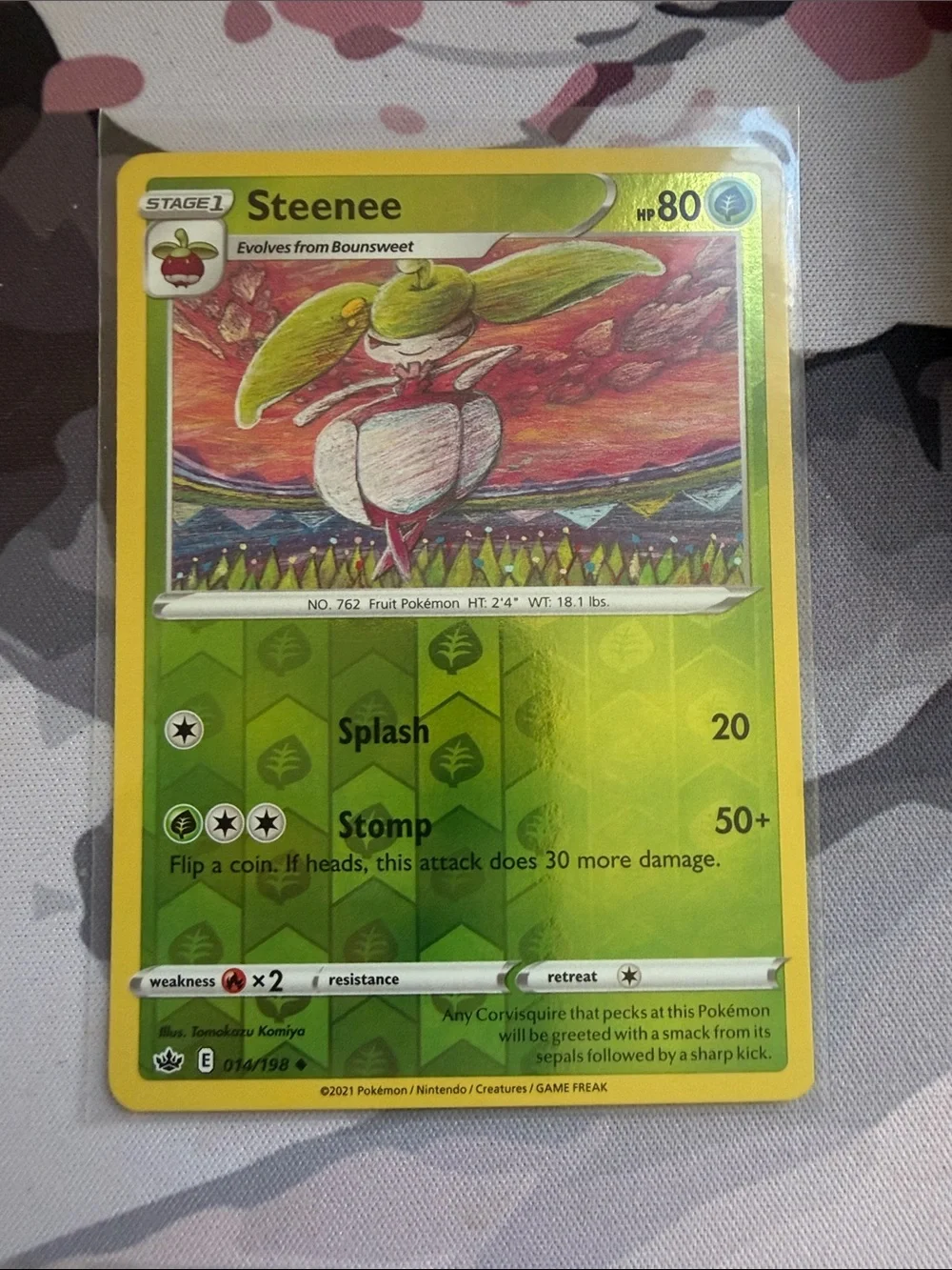 Bounsweet & Steenee Pokémon Evolution Reverse Holo Card Lot 🍓 5 Cards ✨5/$25✨